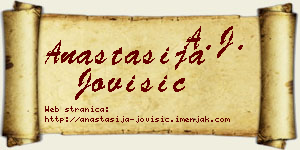 Anastasija Jovišić vizit kartica